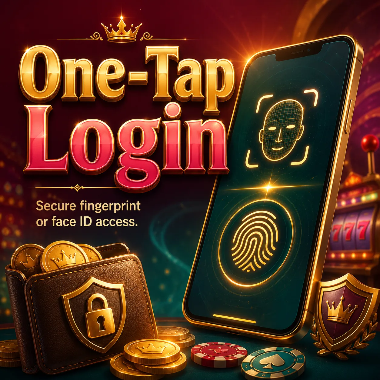 One-Tap Login: Biometric authentication (fingerprint/face ID) makes accessing your wallet secure and instant.